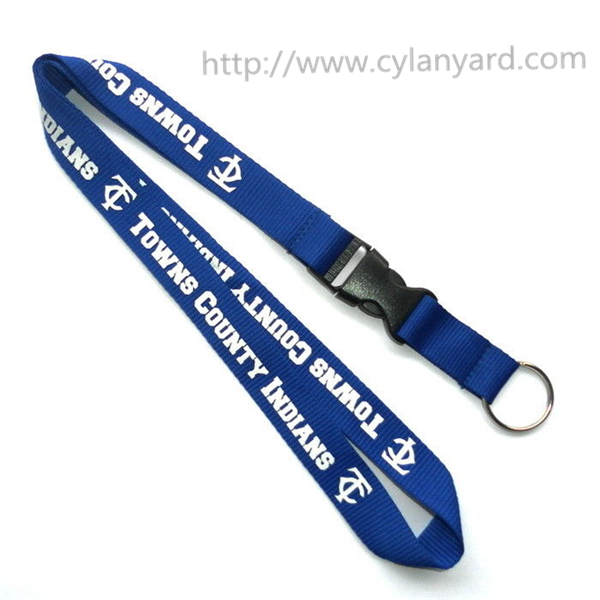 logo key holder neck lanyards with key ring
