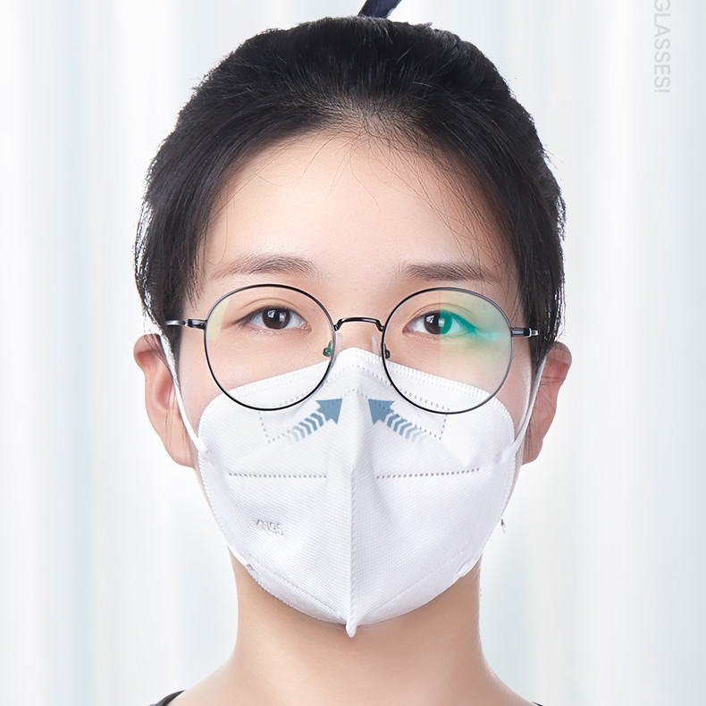 KN95 Folding Face Mask / Disposable KN95 Melt Blown Fabric Flat Folding 5 Layer