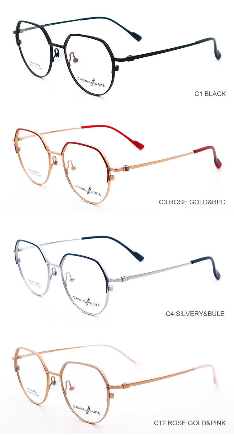 Weightless Colorful B Titanium Frames Optical Glasses Frame 66359