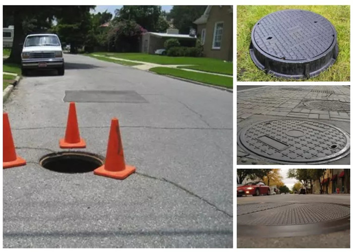 Customized Sewer Inspection Cover Round Cast Iron Sanitary Manhole Cover