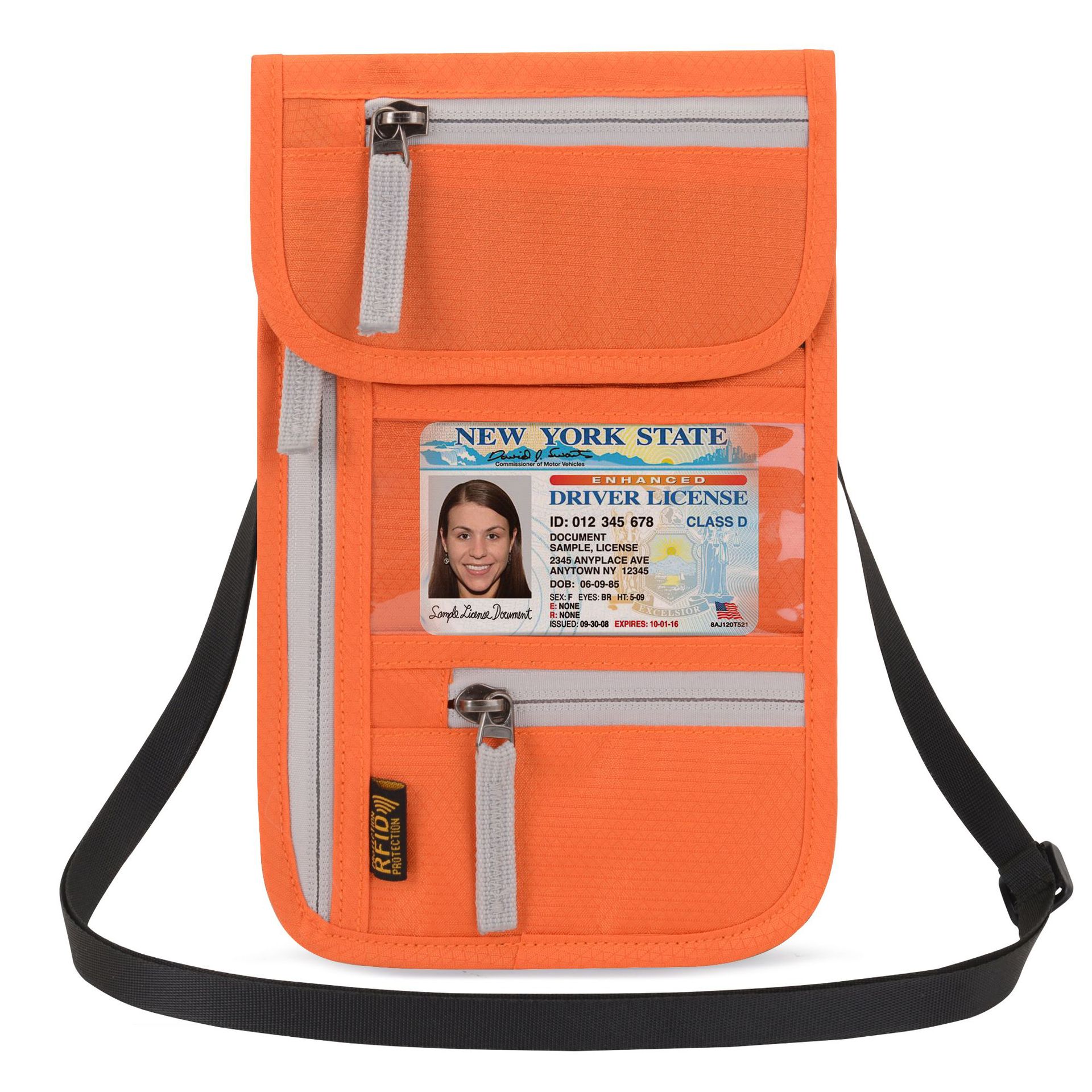Wholesale Portable Passport Cover Bag Breathable Phone Wallets Unisex Zipper Shoulder Crossbody Bag
