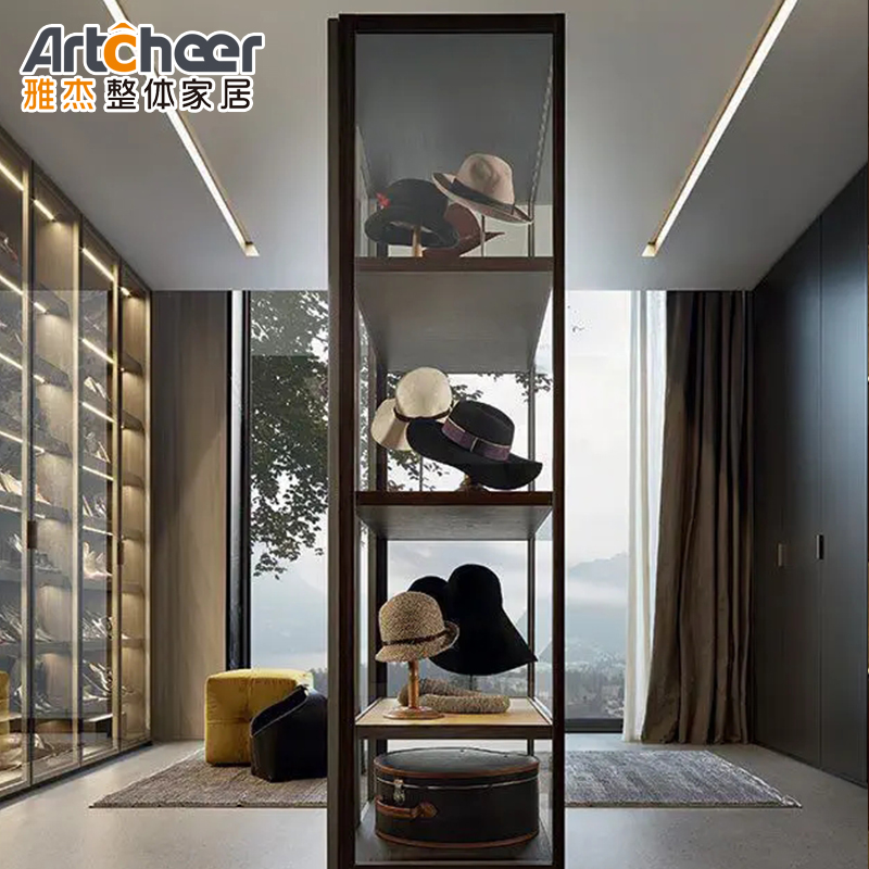 Bedroom Furniture Luxury Design Aluminium Frame Walk-in Closet System with Accessories