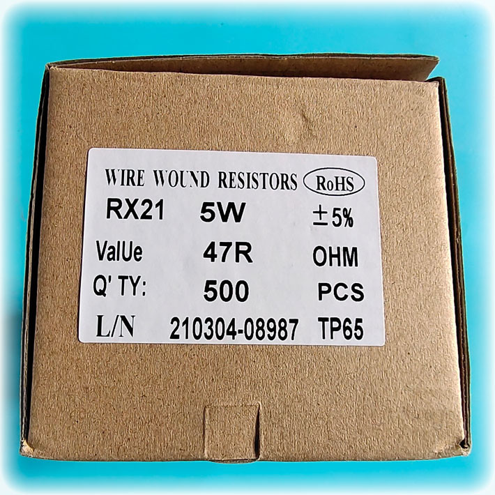 47ohm Resistance Precision Alloys Fixed Wire Wound Resistor