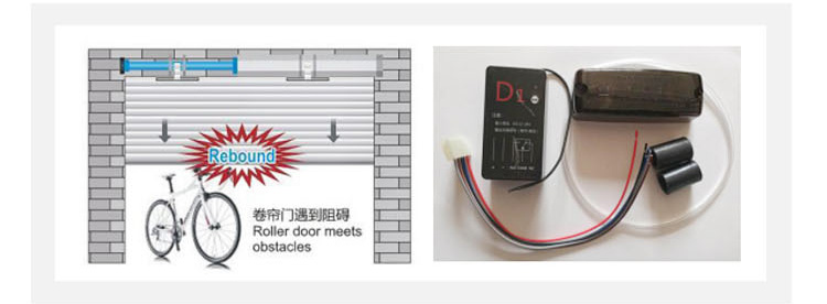 Car Wash 1.0mm High Speed Roller Shutter Door With Radar Sensor And Pull Switch