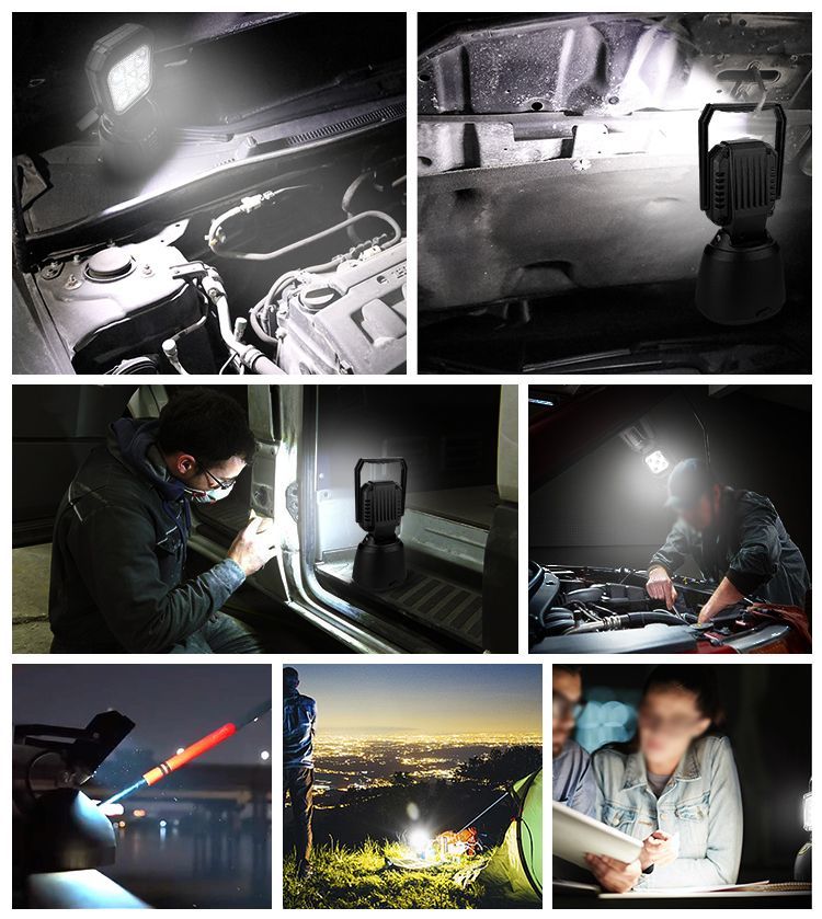 LED Handle Emergency Light Rechargeable Light High Brightness Lighting for Factory Warehouse Outdoor Waterproof