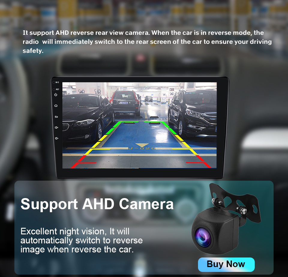 Universal Car Fitment 9 inch Android 10.0 Car Radio with 1G 2G 16G 32G Memory and Wifi