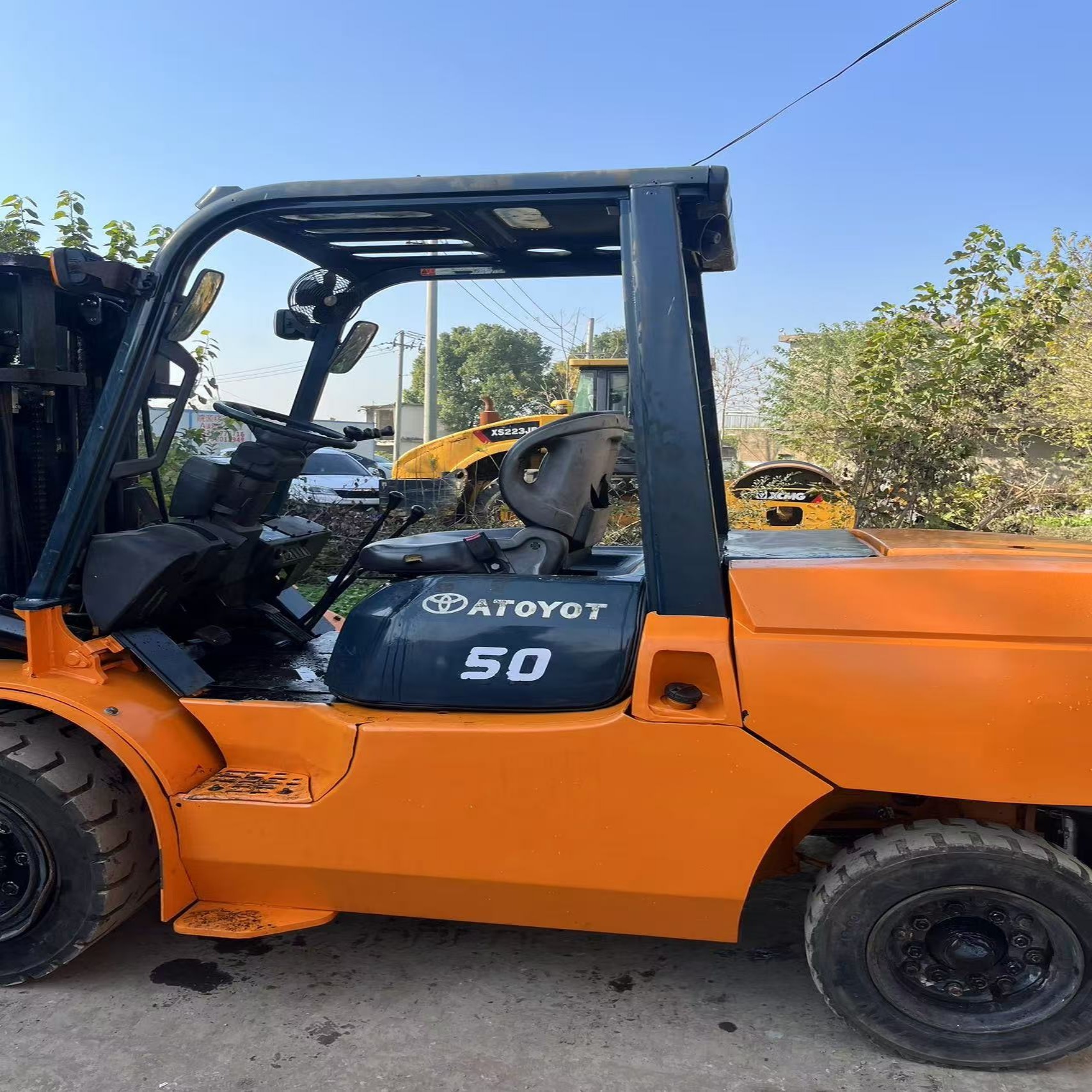 Secondhand FD50 Toyota Diesel Forklift Dealer 5 Ton