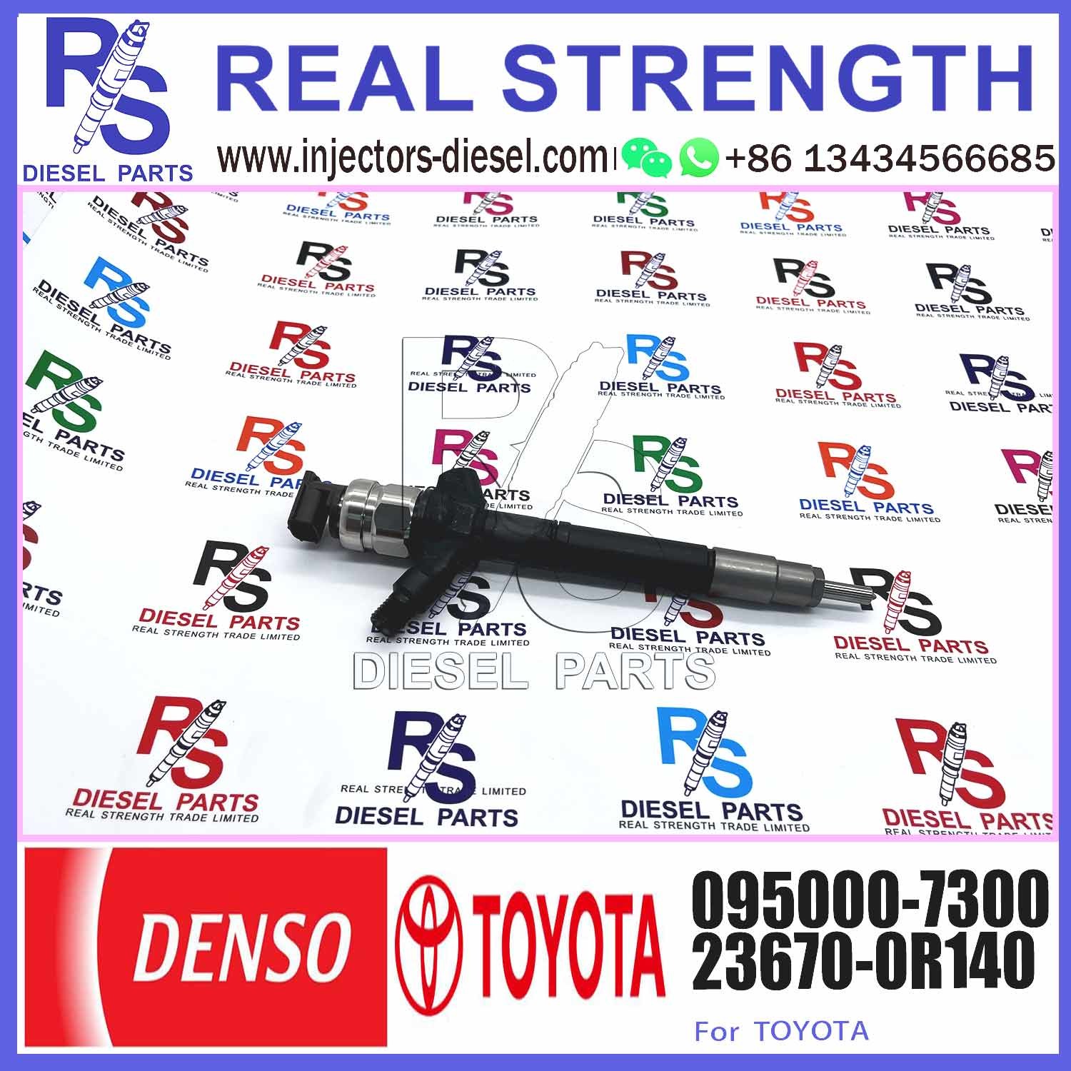 GAMEN Brand New Common Rail Fuel Injector 23670-0R140 23670-0R190 095000-7300 For TOYOTA 1AD-FTV