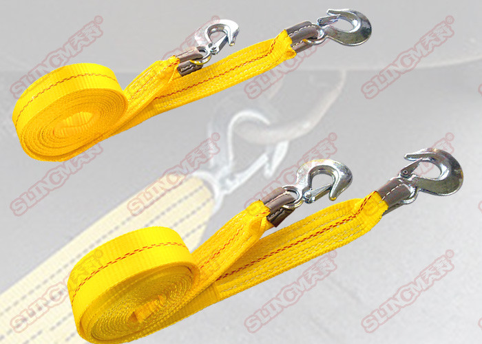 Industrial Heavy Duty Tow Straps Polyester Material TUV ISO Certificate