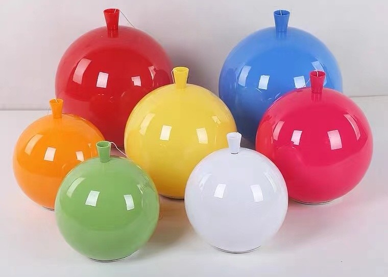 Romantic Kids Children Bed Room Pendant Light Colourful Glass Balloon Led Ceiling Lamp