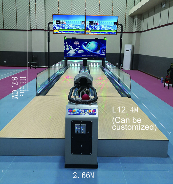 Amusement Game Bowling Alley Machine 220V 280W With Video