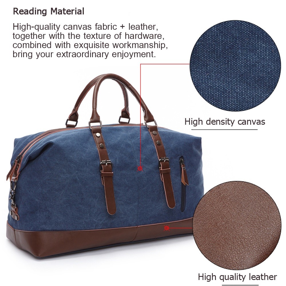 Green Canvas Duffle Bag