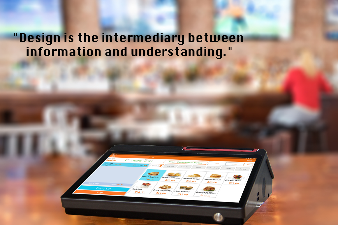 AS12Pro All-In-One POS Terminal for Cafes 2D Scanner and Cash Register Printer Included