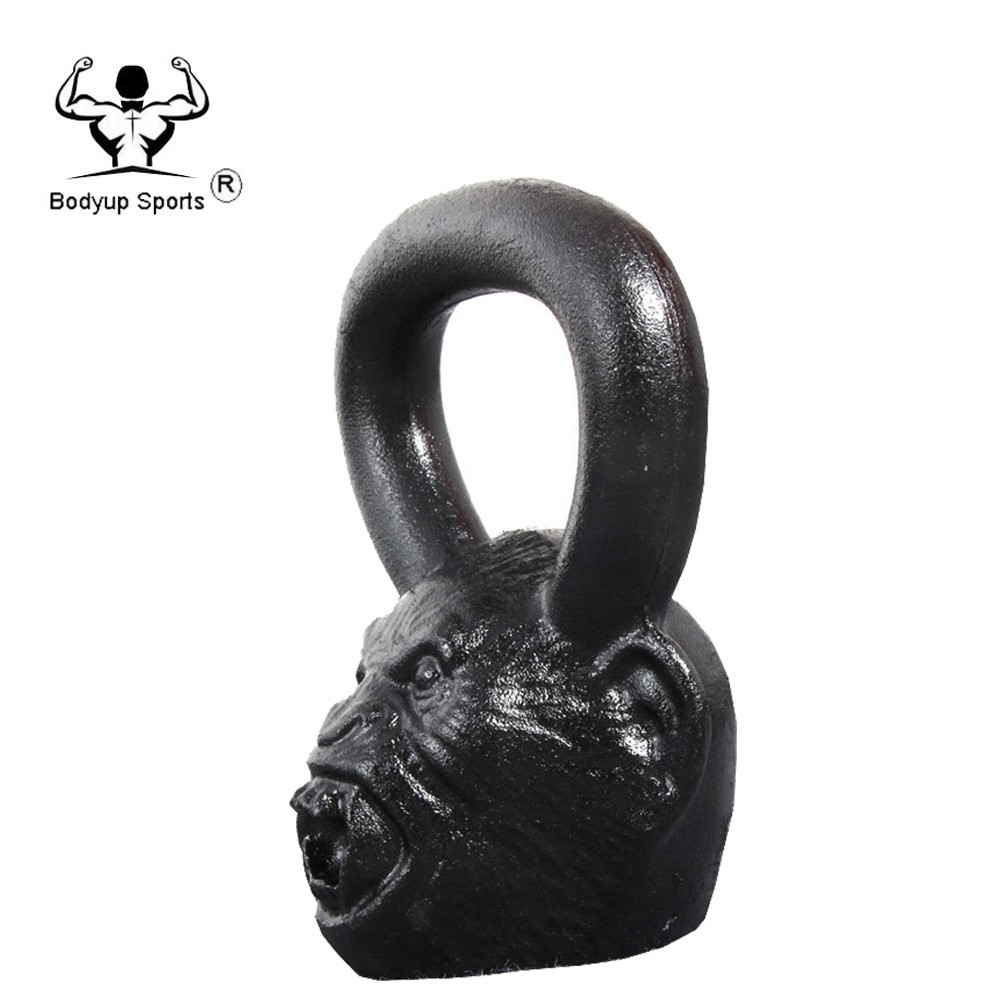 Crossfit Powder Painting Cast Iron Skull Kettlebell / Competition Power Training Skull Kettlebell