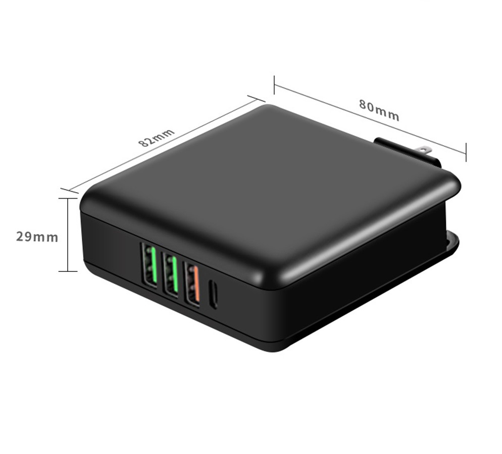 Changeable Plug Phone Laptop 61W Multi Port USB Chargers