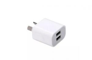 China 2 Port Wall Phone Charger FCC Approval Built - In IC And Fuse High Performance on sale