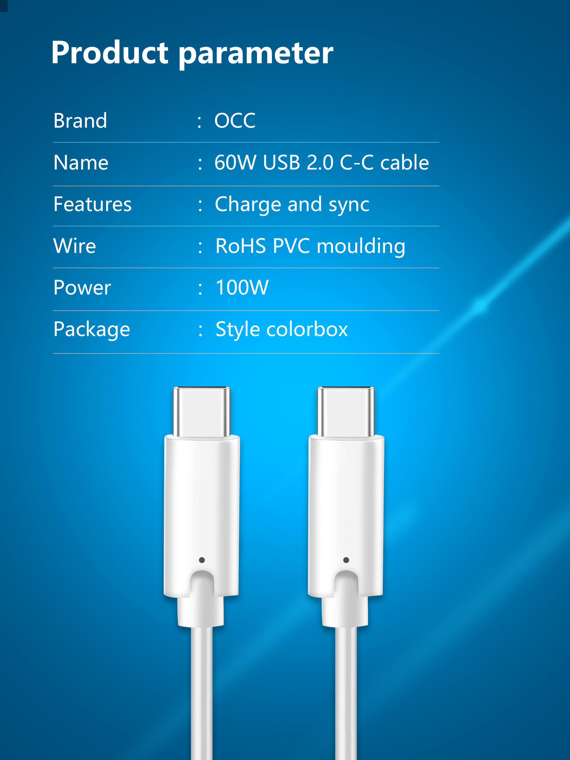 Super Fast 5A 100W Gen2 3.1 USB Type C Charging Cable 4K Monitors Use