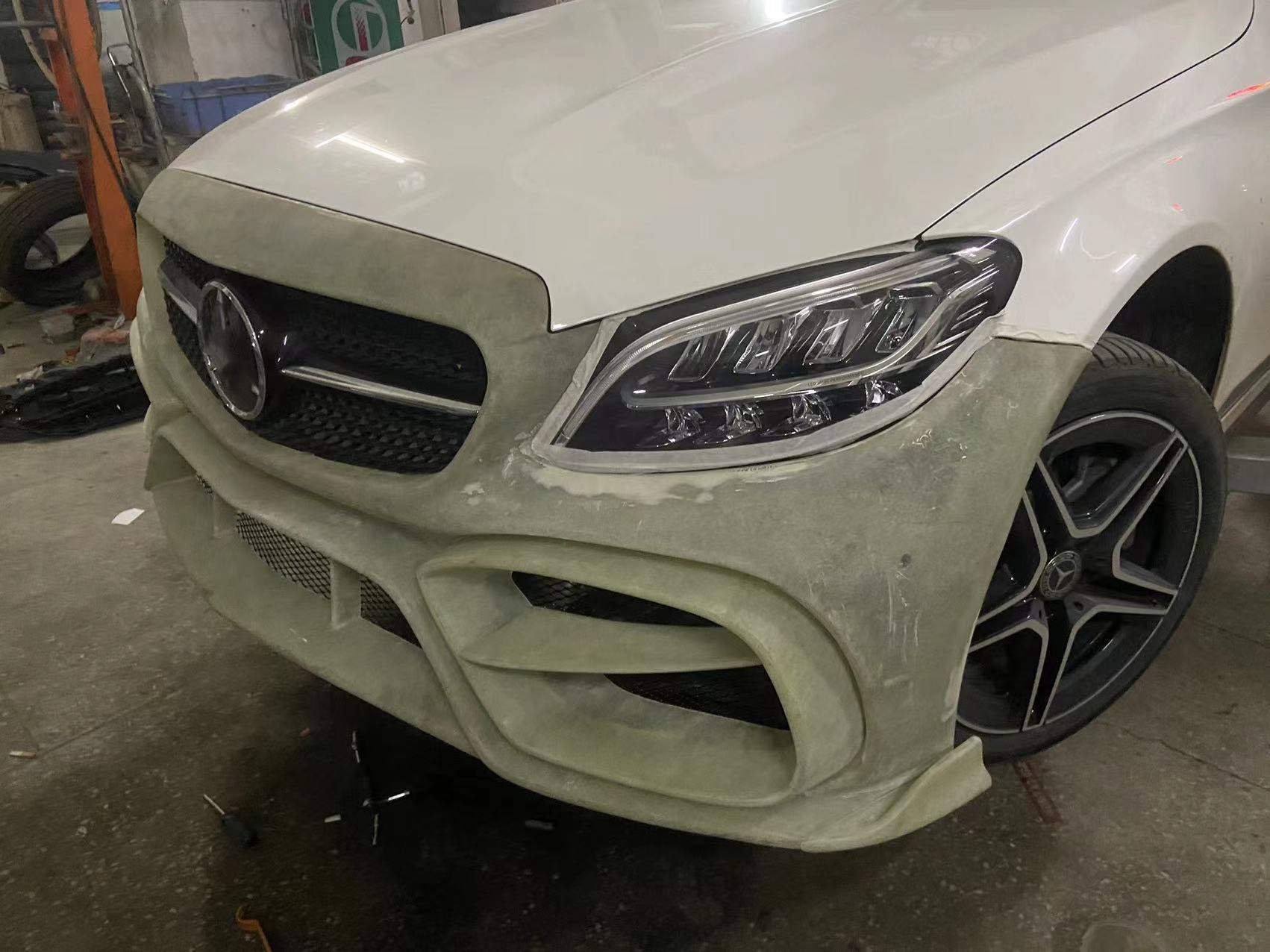 Auto Parts for Mercedes W205 C180 C260 C300 Body Kit W205 C180 C260 C300 Upgraded IMP Style Front Bumper Body Kit