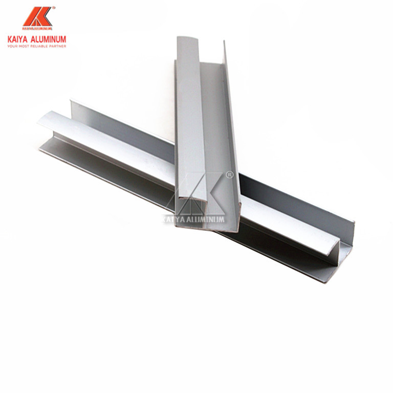 Natural Silver Furniture AluminIum Profiles For Kitchen Cabinet