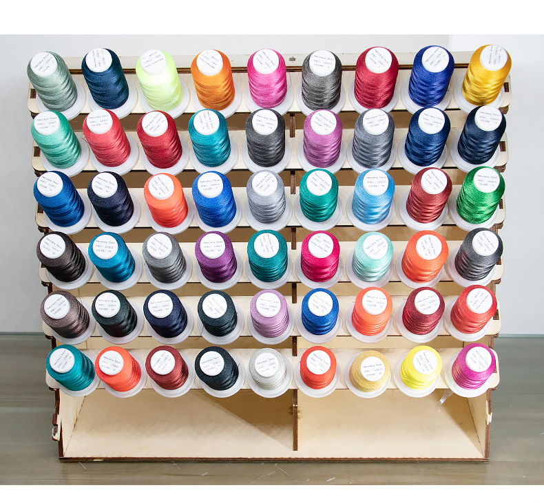 720 Colors/ Mixed Color/ Pure Color 120d/2 Embroidery Machine Thread for Cross Stitch