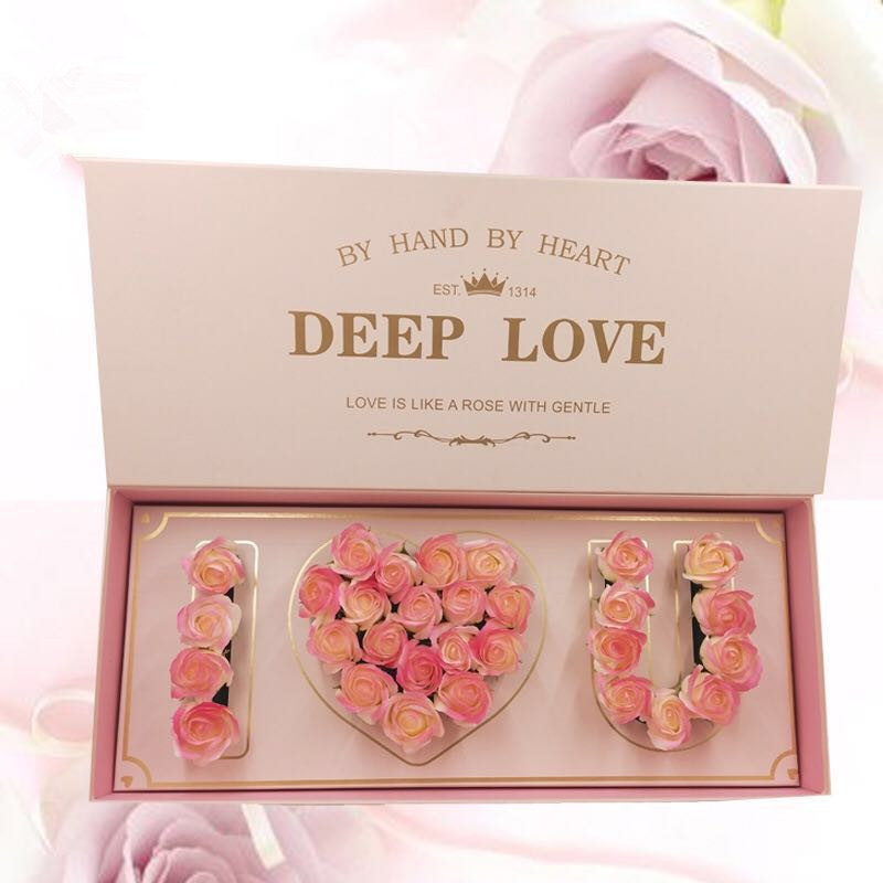 Rose for friend's gift New Gift Box Deep In Love Preserved Roses Boxes Eternity Roses Gift Arrangement