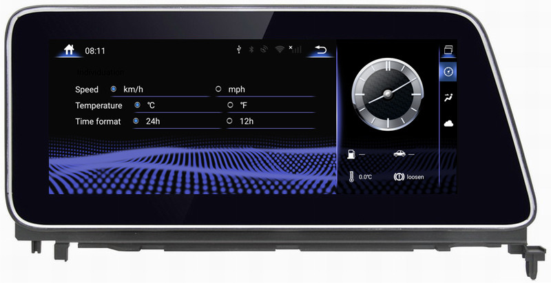 Ouchuangbo car radio stereo gps navi for Lexus RX270 350 450 support android 9.0 system