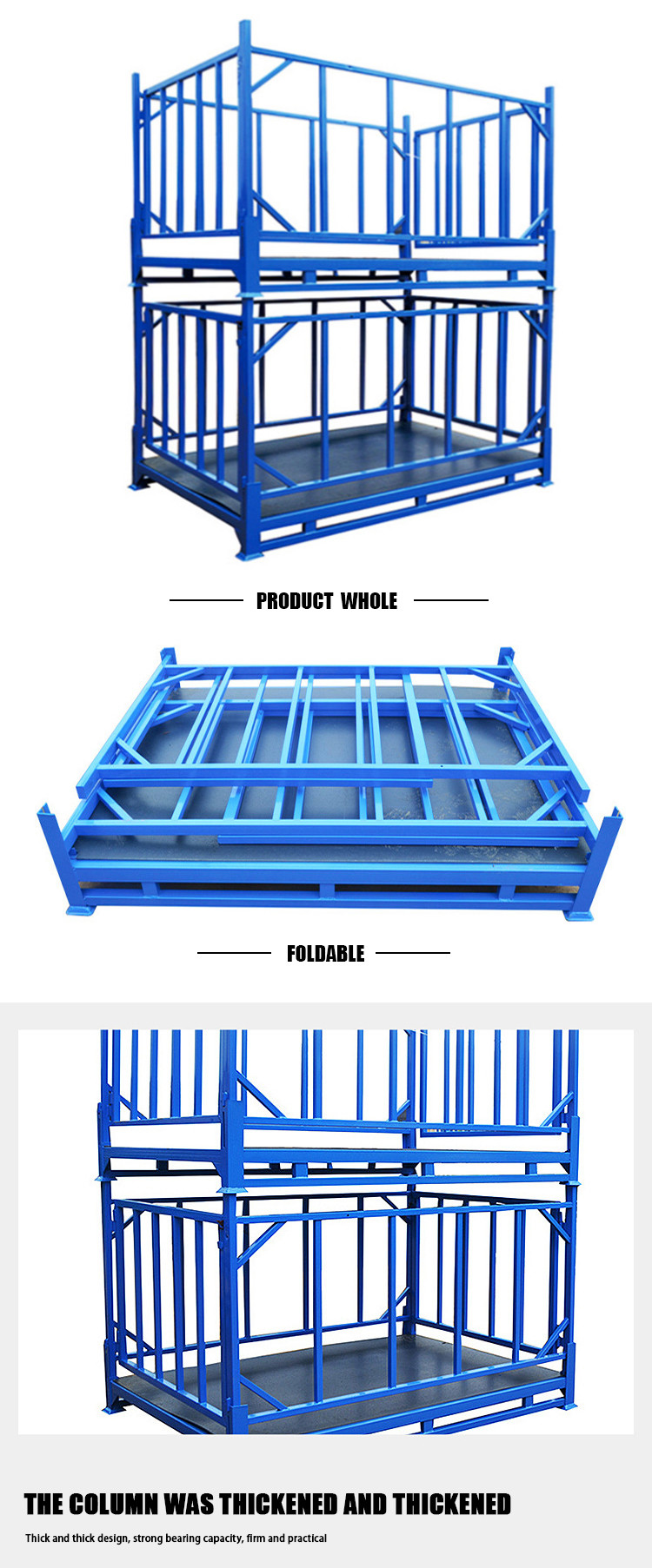 Powder Coating Warehouse Stacking Racks Capacity 500-3000kg Per Layer Stroage