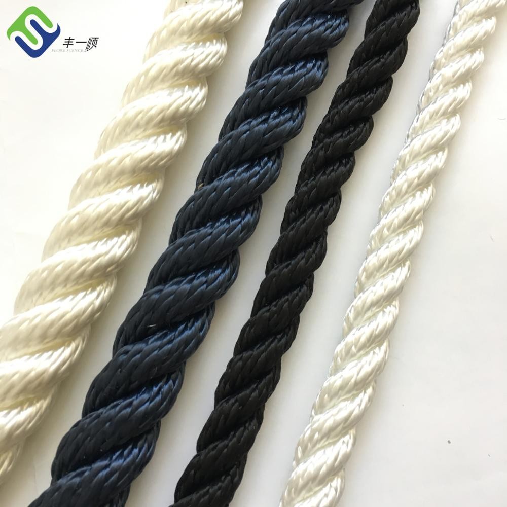 Nylon 3 Strand Twisted Mooring Rope 18mmx220m