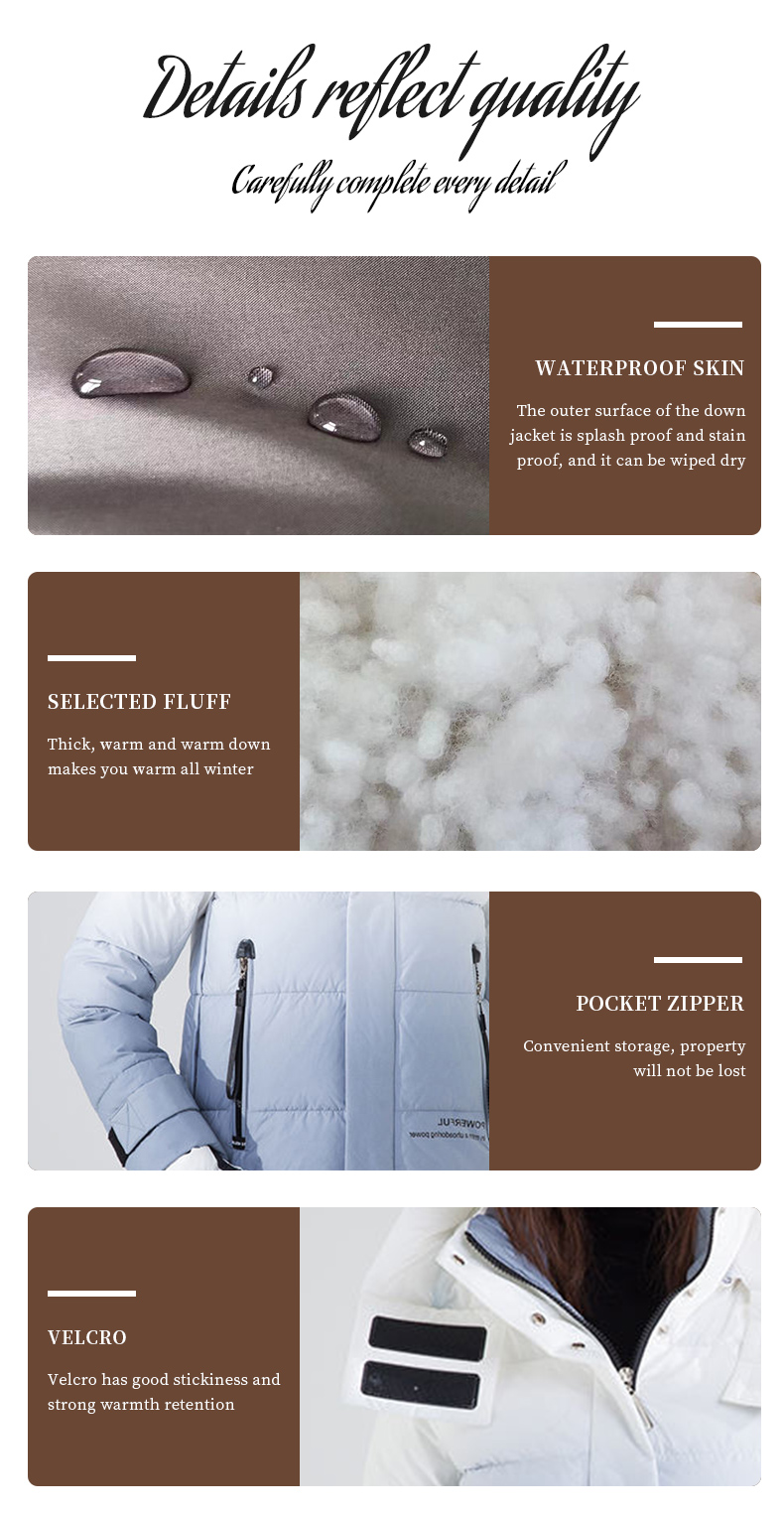 FODARLLOY Cheap and high quality Thick Cotton-Padded Jackets Printed Woman Collar Puffer Bubble Coat jackets