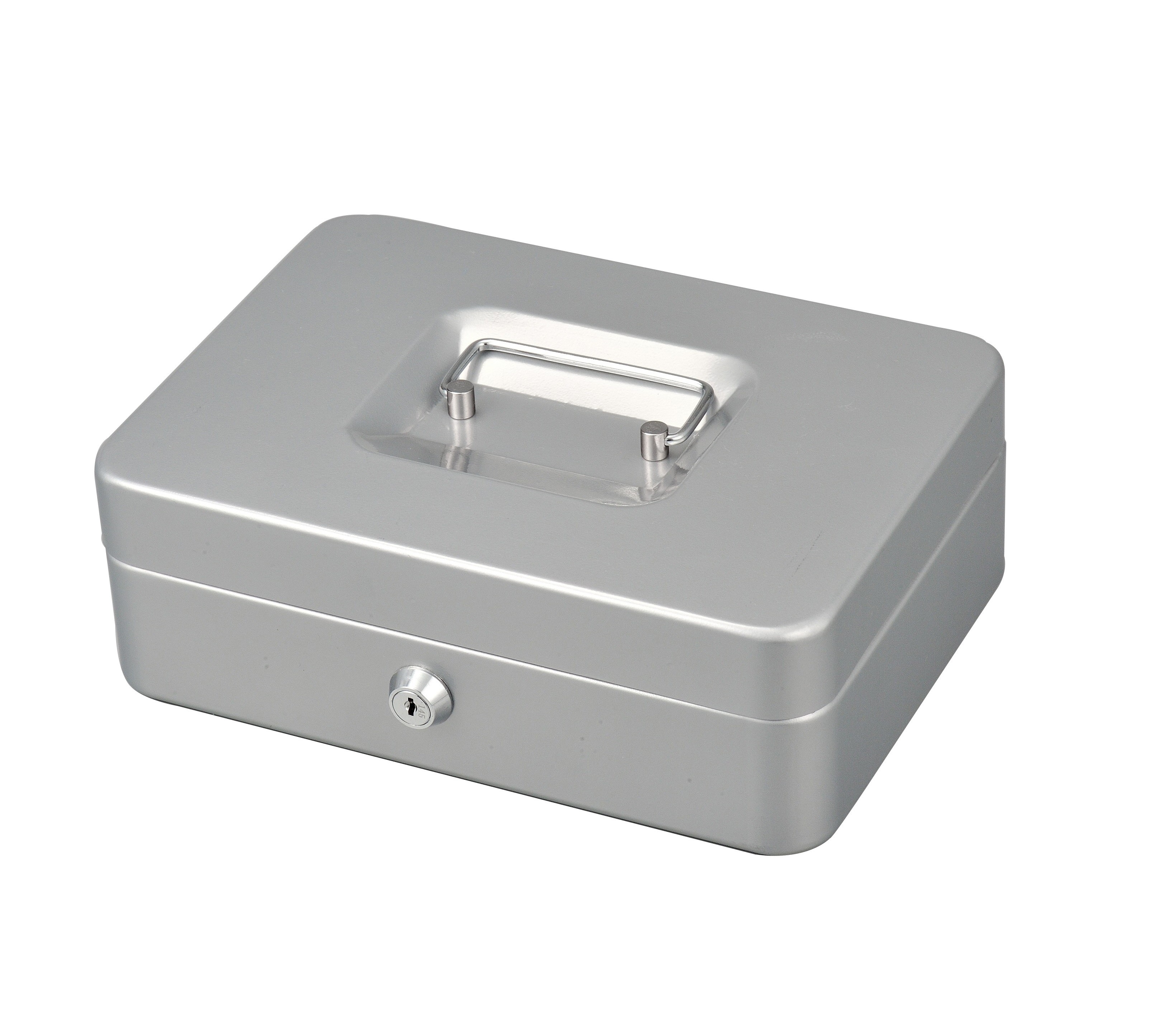 Customized Antitheft Metal Cash Box Euro Money Safe With Removable Coin Tray
