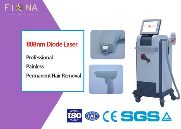 Painless Professional Diode Laser Hair Removal Machine 810nm 600W Stationary