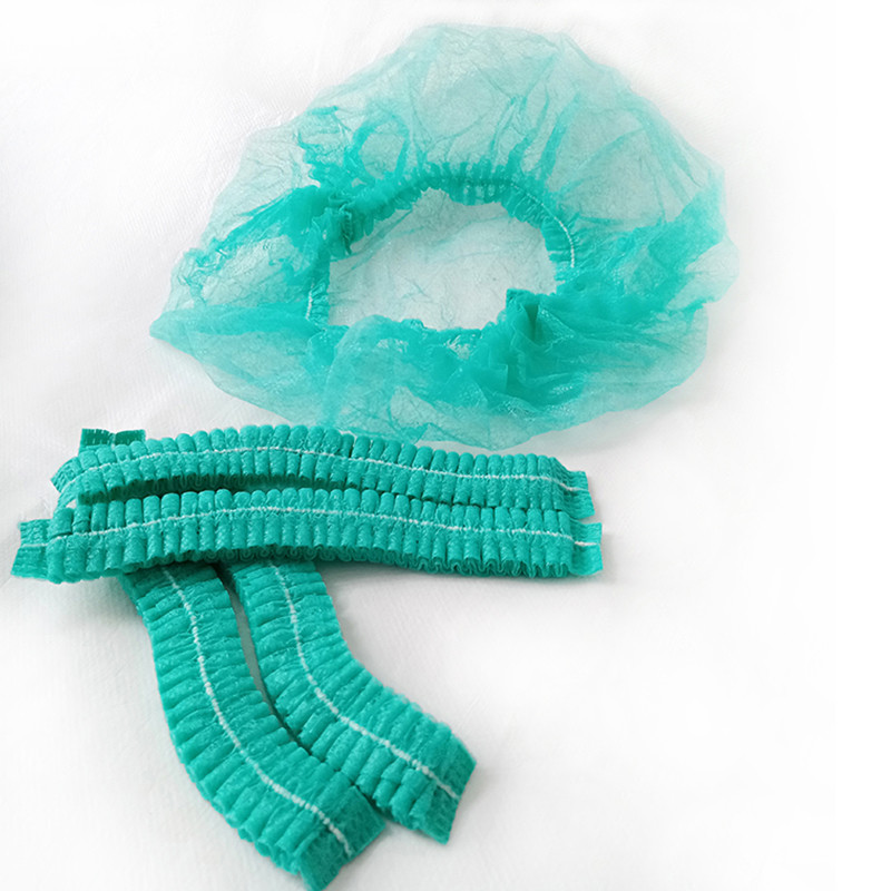 Elastic PP Non woven Clip Cap for Food Industry / Laboratory / Cleanroom