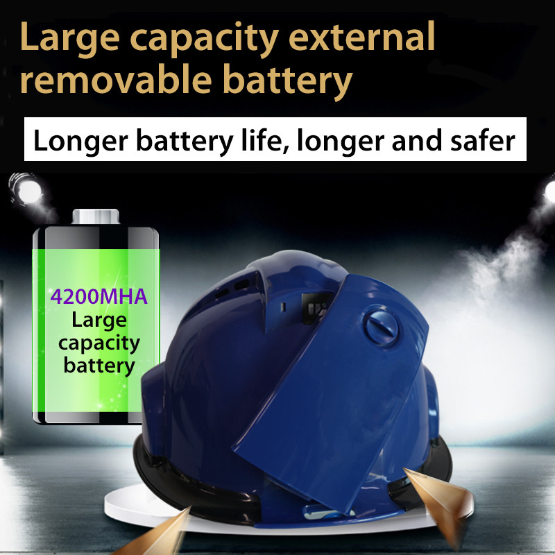 4G PTT Safety Helmet Camera Android 7.1 3300mAh Battery Hardhat Live Streaming