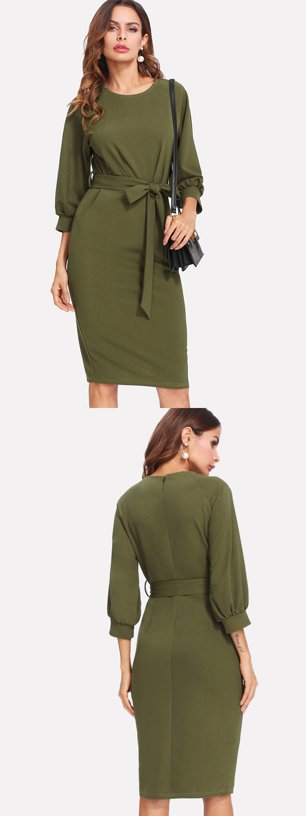 Elegant And Fashion Lady Work Dress