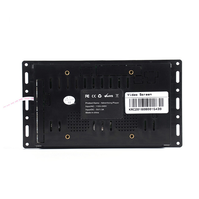 Metal Open Frame with 7 Inch Industrial LCD screen monitor,LCD open frame video player