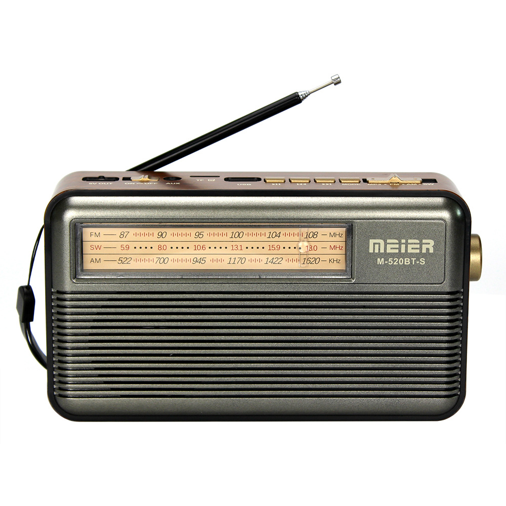 Vintage USB Waterproof Emergency Radio Rechargeable With LED Light Power Bank