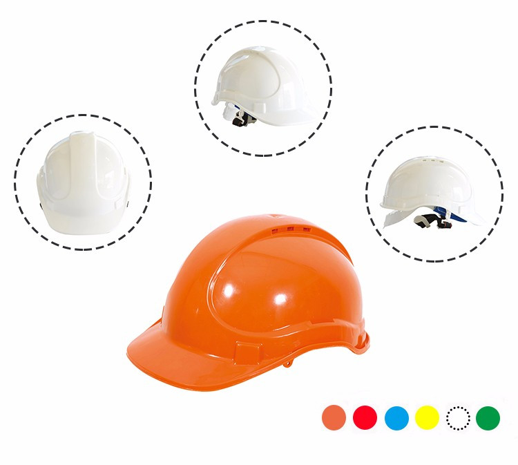 Fabric Belts and Sweatband T127 ABS PE CE Safety Helmet for Comfortable Construction
