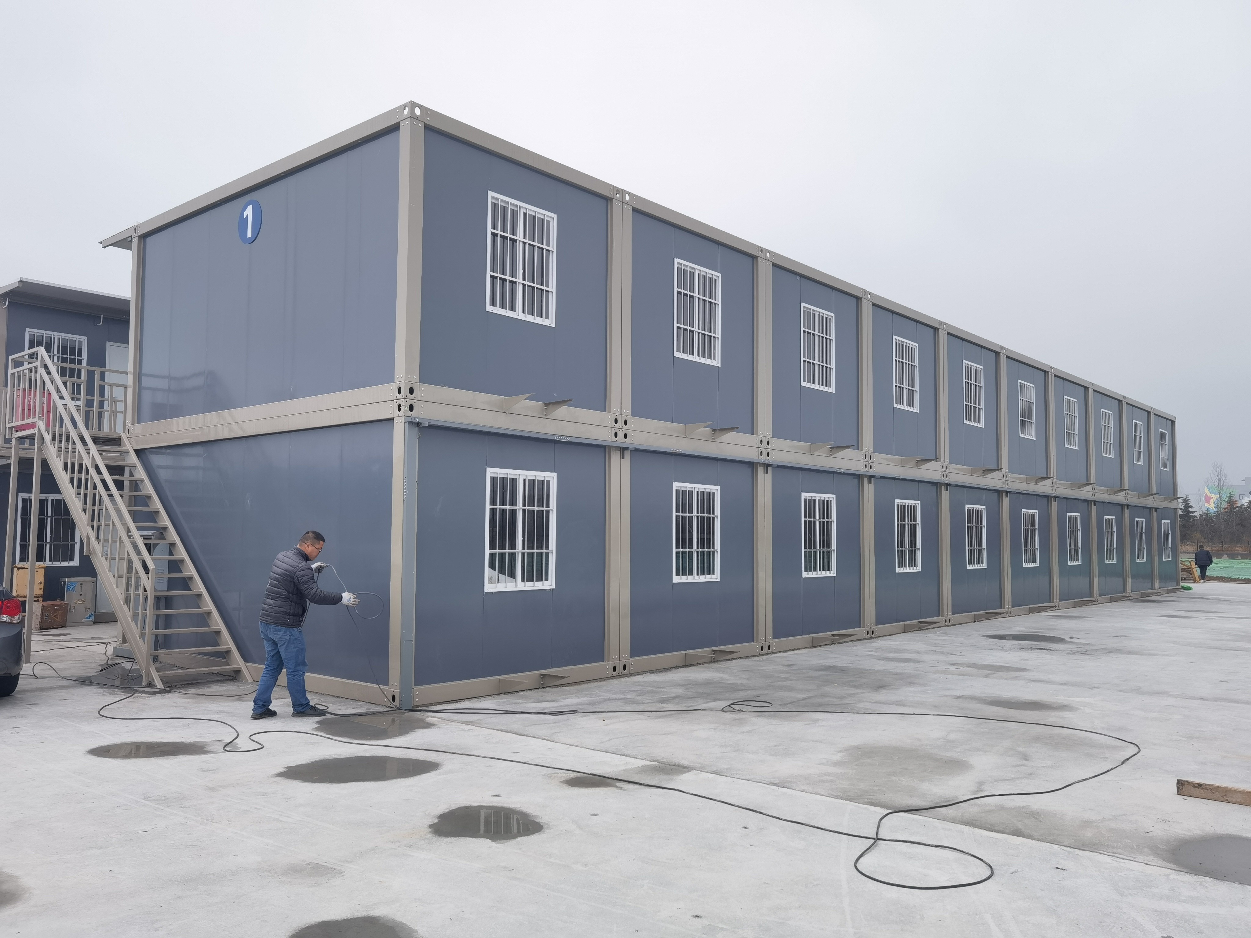 Insulation Detachable Container House 20' Labour Hotel Rooms Accommodation