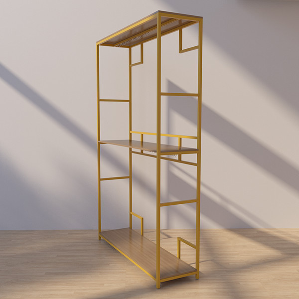 Double Layer 255mm Depth 407mm Height Clothing Organizer Rack Display cabinet with lock