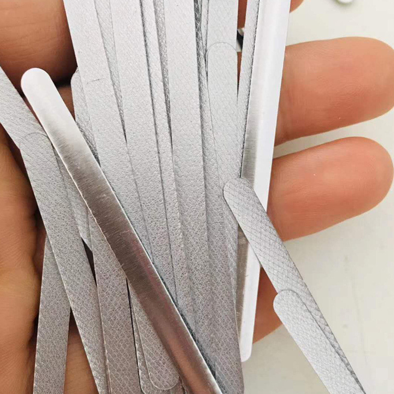 0.3mm Thickness 3mm Width Earloop Nose Strip Aluminium Alloy Plate