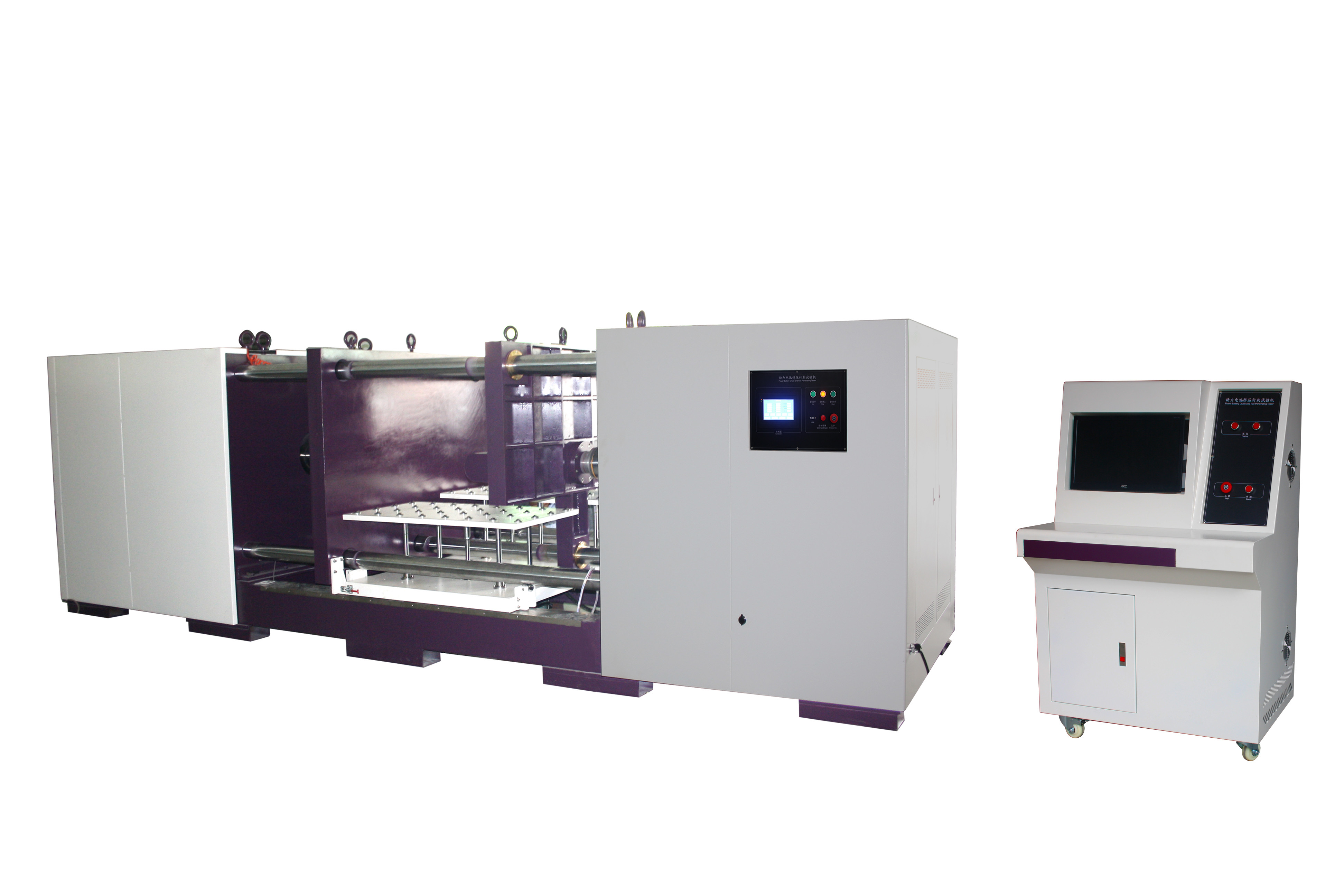 Power Battery Packs Crush Testing Machine 100 Ton Battery Testing Equipment