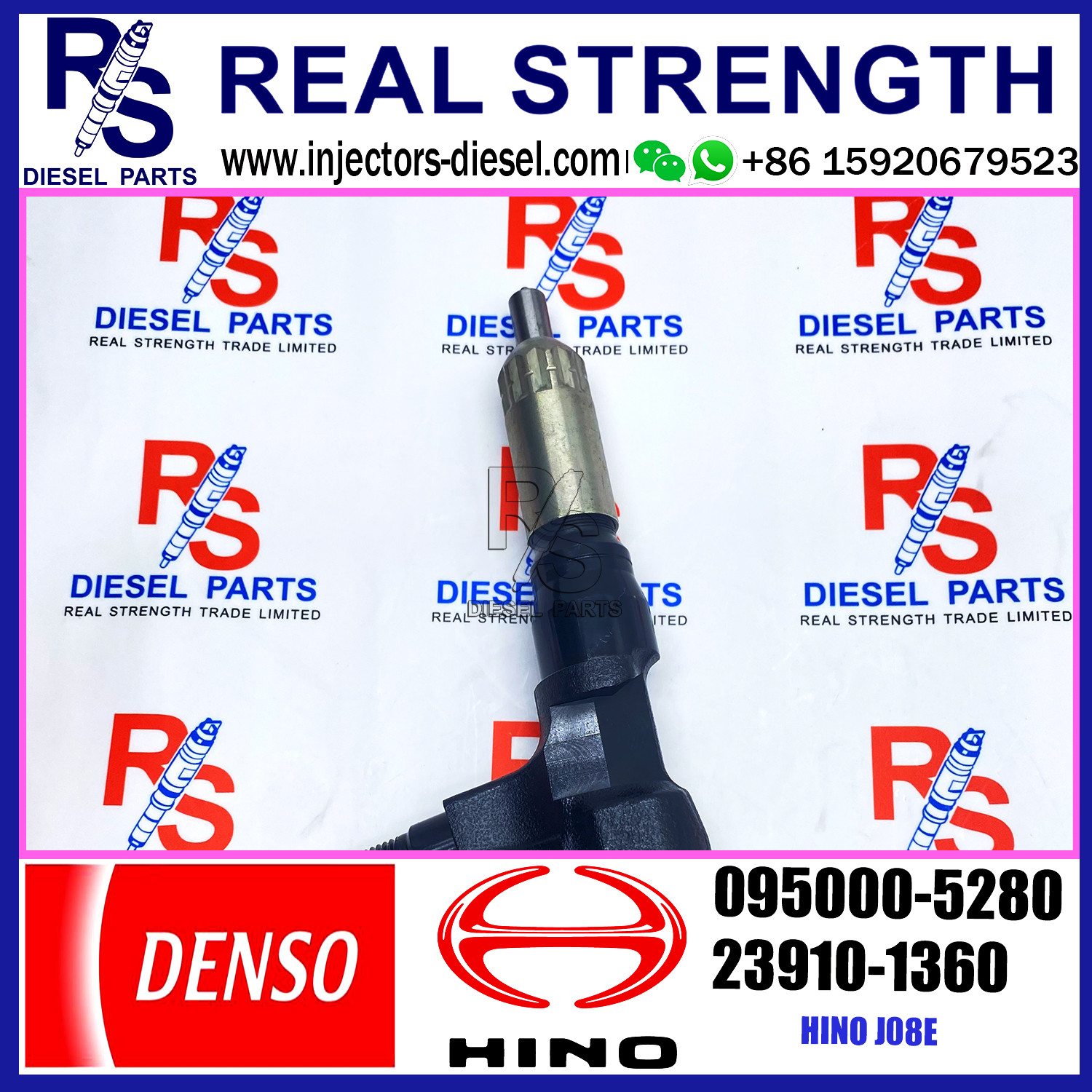Engine Diesel Fuel Injector 095000-5280 For HINO Truck J08E 23910-1360 23670-E0291 23670-E0290