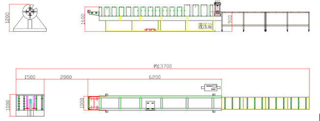 High Speed Ridge Cap Roll Former PPGI Steel Color Coated Flashing Machine