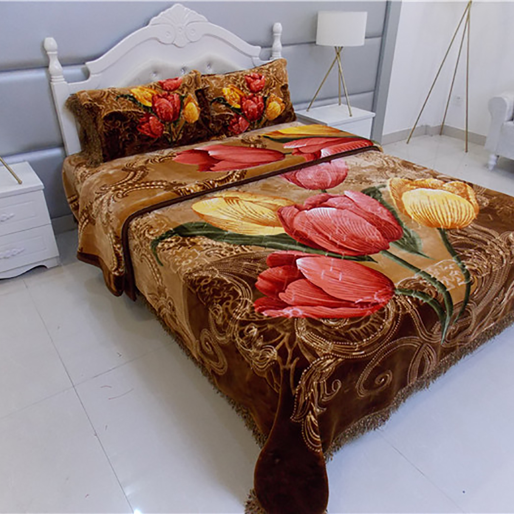 Upgrade Your Bedding with Customizable Cotton Filling Set and Super Soft Fluffy Blanket