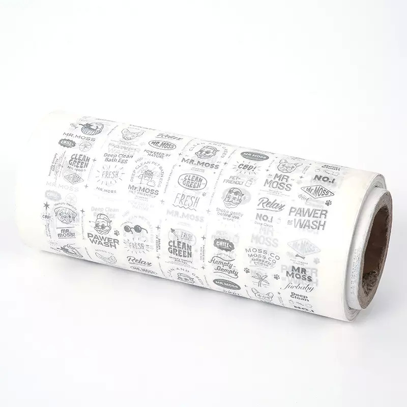 Branded White And Gold Metal Tissue Paper Wrap For Women Bag / Jewellery