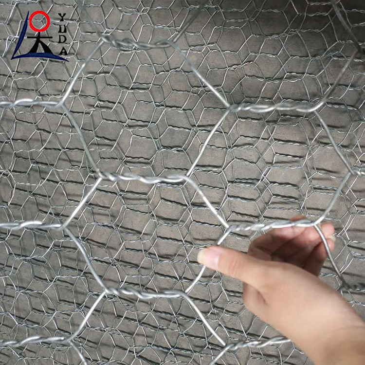 Hot Dipped Galvanized Gabion Box Hexagonal Gabion Mesh Retaining Wall