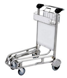BSCI approved Brake Airport Luggage Trolley, Airport Trolley Airport Passenger Baggage Luggage Shopping Cart Trolley