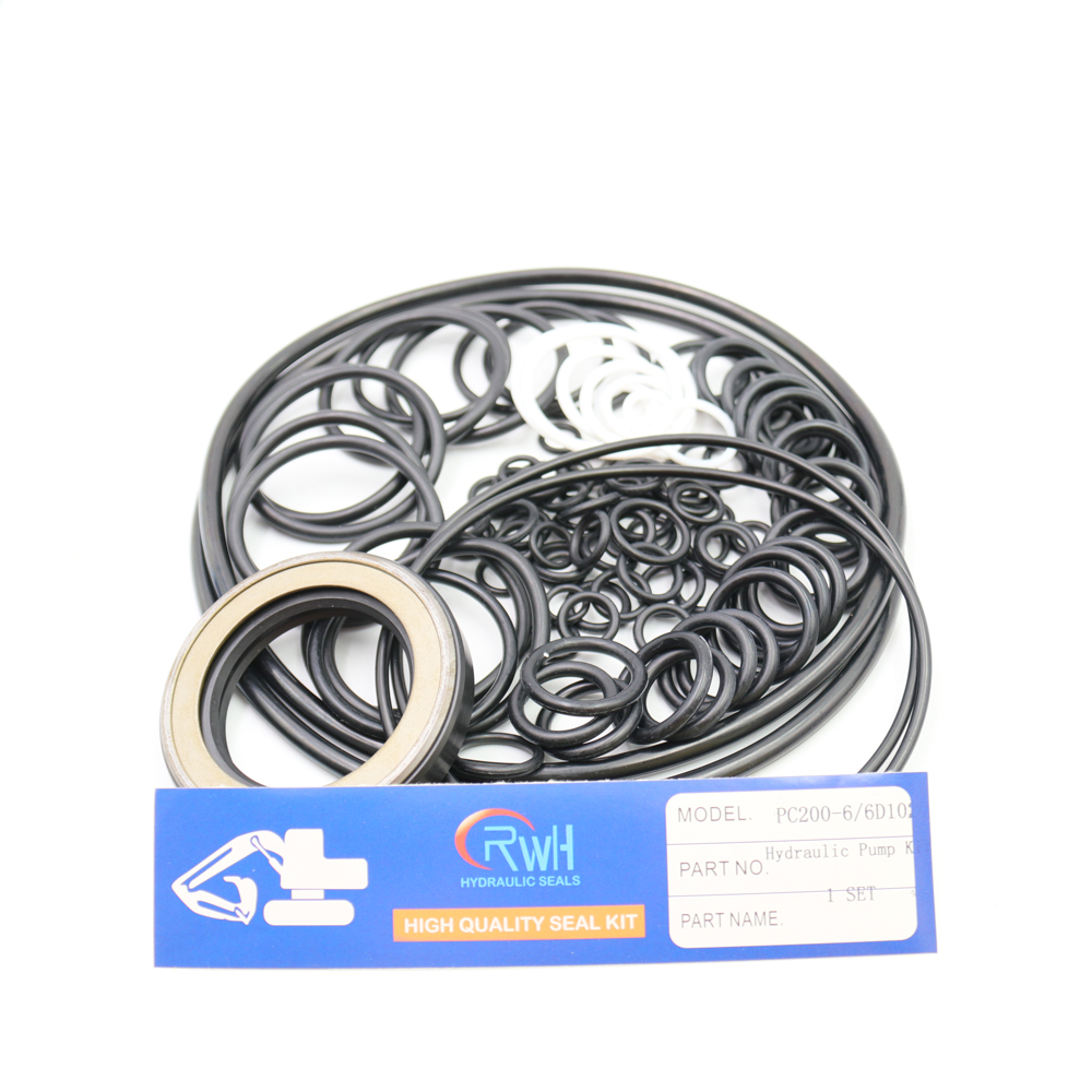 PC200-6 6D102 Komatsu Seal Kit , Excavator Hydraulic Pump Repair Kit