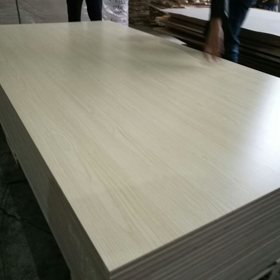 E1 Glue Poplar Core White Faced Plywood Sheets For Furniture