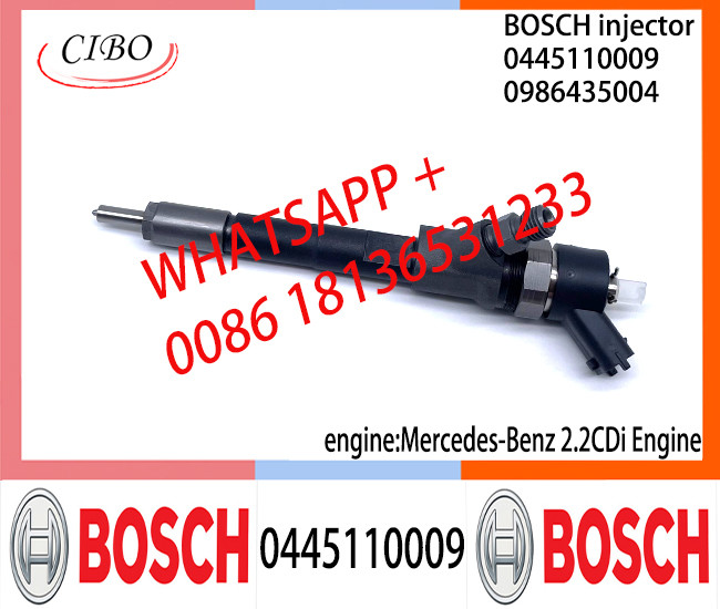 Diesel Common Rail Injector 0445110009 0986435004 0445110010 0986435027 for Mercedes-Benz 2.2CDi